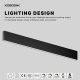 Luz LED que brilla hacia arriba y hacia abajo SL27100 Iluminación lineal 30W + 15W Kosoom 2023-Lámpara Lineal LED-Luminarias Lineales
