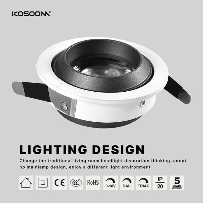 Foco LED de 6W con alto flujo luminoso - SLU05506 - Kosoom-Downlight LED