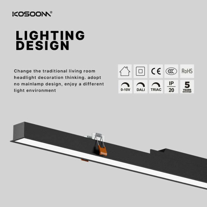 Luz LED de alta eficiencia SL926G2 Iluminación lineal 40W Potencia Multifuncional Alta calidad KOSOOM-Lámpara Lineal LED-Luminarias Lineales