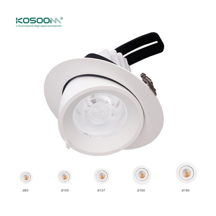 C0301 Regulable LED Downlights IP40 7W 3000K 500LM CSL003-A Kosoom-Foco LED Cocina