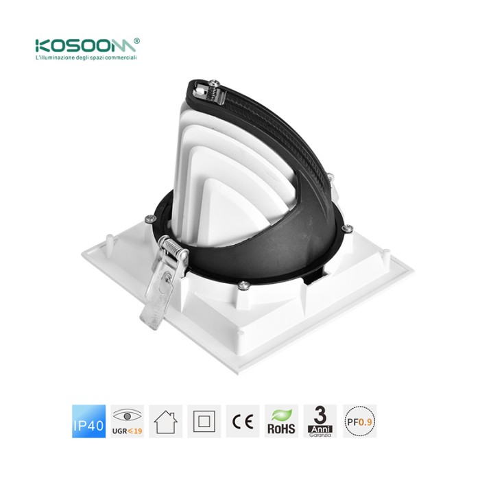 C0401 Iluminación amigable 10W 3000K 670LM LED Downlights CSL004-A KOSOOM-Downlight LED-Estándar Downlights