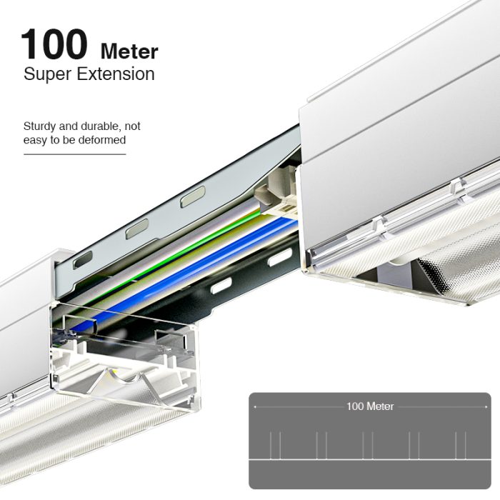 Negro Canalización de 5 Hilos L0113N para Lámpara Lineal LED MLL002-A -KOSOOM-Accesorios--06