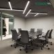 Negro Lámpara Lineal LED de Techo Colgante Eficiente 20W 4000K 2100LM Ángulo 110˚  Negro -Kosoom-Lámpara Lineal LED