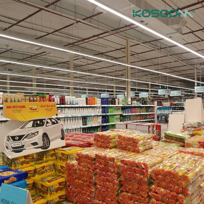 Blanco Tapa Final LA0102B para Lámpara Lineal LED MLL002-A -KOSOOM-Lámparas de Techo