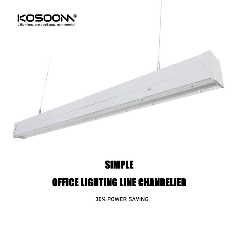 Blanco Tapa Final LA0102B para Lámpara Lineal LED MLL002-A -KOSOOM-Lámparas de Techo