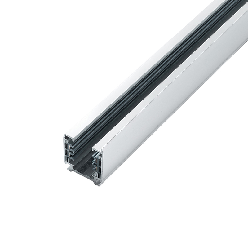 Carril de Luz Trifásico 4 Hilos Cuadrado Tipo C Sección 1m para Foco de Carril Blanco TRA001-AB01B Kosoom-Perfil