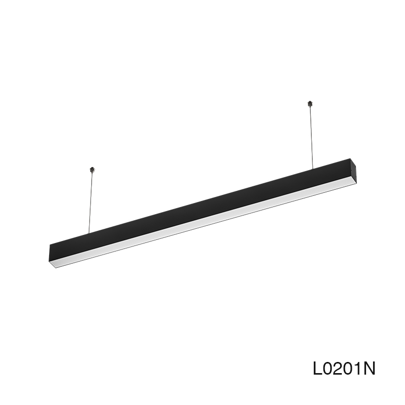 Lámpara Lineal LED de Techo Colgante Negro 40W 3000K 4300LM -KOSOOM-Lámparas de Techo--L0201N