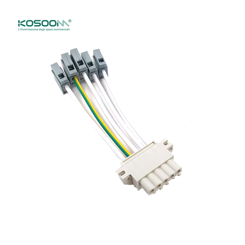 Blanco Fuente de Alimentación de 5 Hilos LA0101 para Lámpara Lineal LED MLL002-A -KOSOOM-Lámparas de Techo