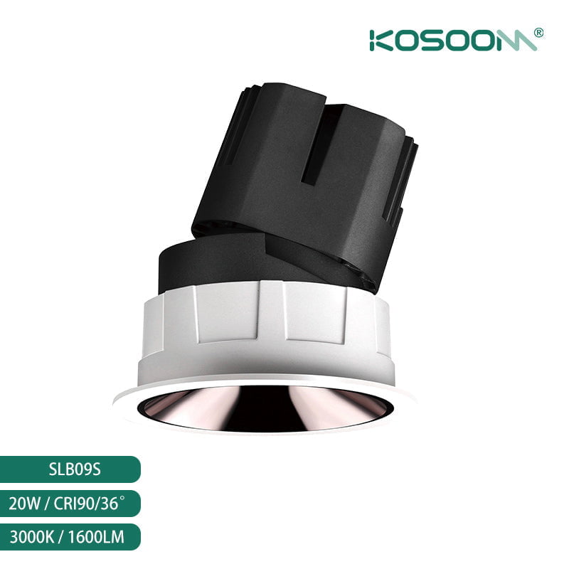Foco empotrable LED con carcasa de aluminio resistente de 40 W con diseño a prueba de polvo e insectos - Listado por UL SLB kosoom-Focos LED-Estándar Downlights