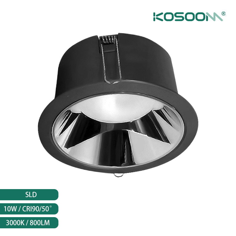 Tecnología de lente óptica avanzada negra Foco empotrable Downlight LED Fácil instalación Tipos de conexión SLD kosoom-Downlight LED-Productos Personalizados