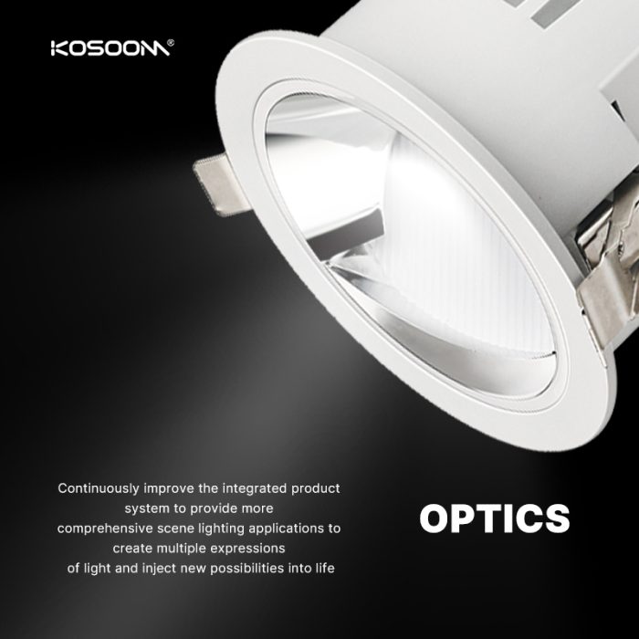 Focos LED de luz descendente con forma de diseño único Salidas de alto lumen; Índice de reproducción cromática (CRI) 90+ Blanco frío SLE09520 SLE kosoom-Downlight LED-Productos Personalizados