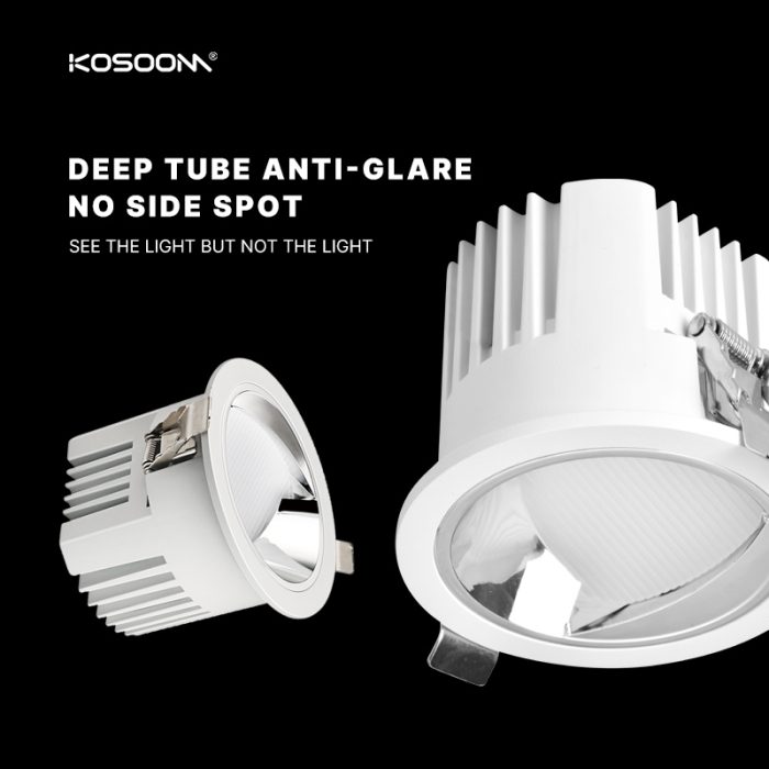 Focos LED de luz descendente con forma de diseño único Salidas de alto lumen; Índice de reproducción cromática (CRI) 90+ Blanco frío SLE09520 SLE kosoom-Downlight LED-Productos Personalizados