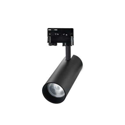 Iluminación de Riel Foco de Carril LED Directamente de Fábrica Negro 3000K 15W 1320LM Ángulo de haz 55˚ TRL010-T1002N- Kosoom-Focos LED