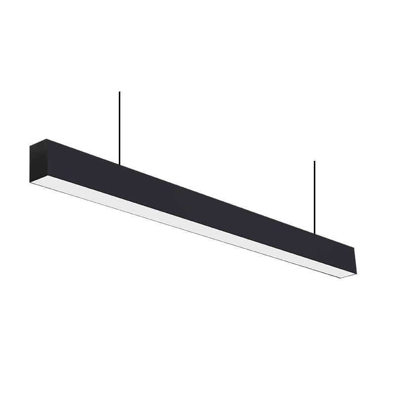 Negro Lámpara Lineal LED de Techo Colgante Alta Calidad 20W 4000K 2120LM Ángulo 110˚ CRI≥80 -Kosoom-Lámpara Lineal LED