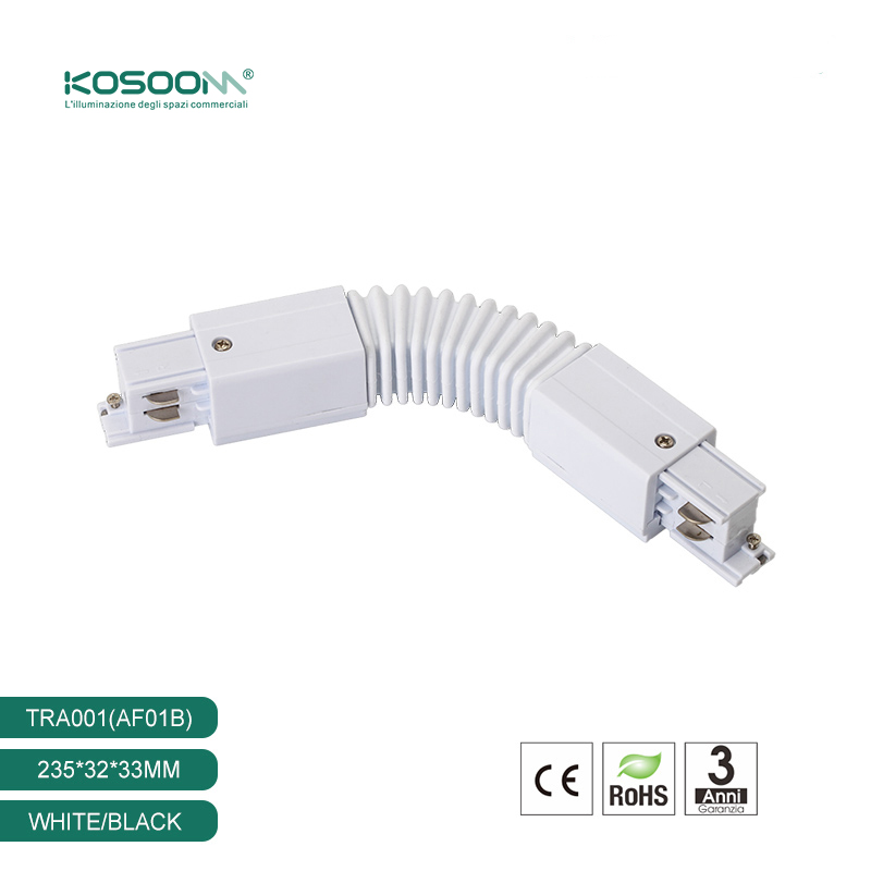 Junta Universal Conector Flexible de 4 Hilos para Foco de Carril Blanco Blando TRA001-AF01B Kosoom-Accesorios