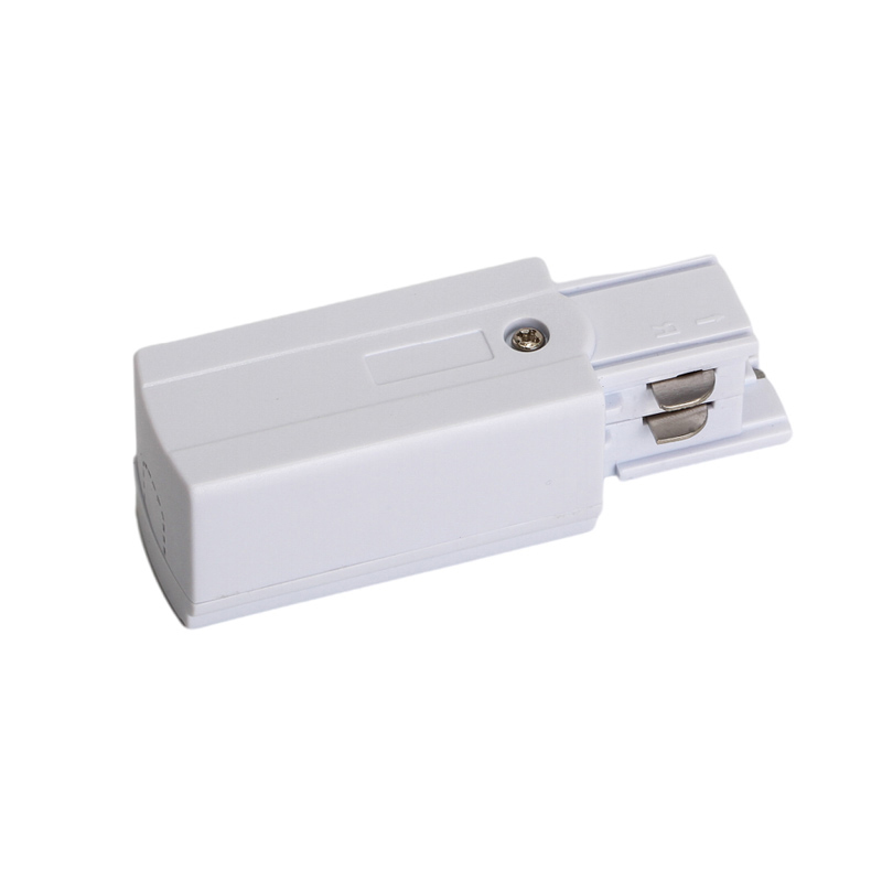 Conector de Alimentación Cuadrado de Cuatro Hilos para Track Lighting Izquierdo Blanco TRA001-AA01SB Kosoom-Accesorios
