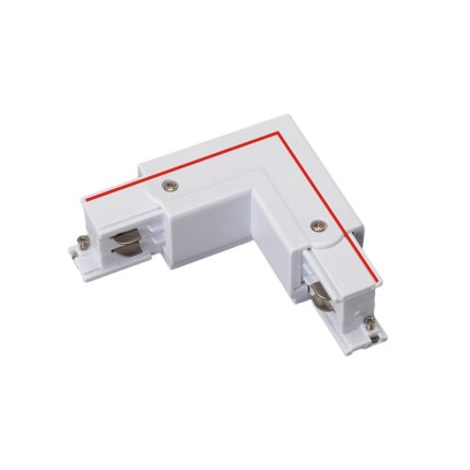 Conector en Forma de L Derecha Blanco para Track Lighting - Alimentación de Foco de Carril LED TRA001-AL01DB Kosoom-Accesorios