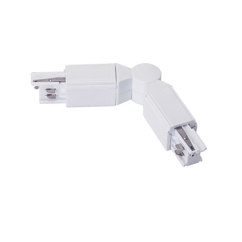 Conector Flexible para Foco de Carril de 4 Hilos Duro Blanco TRA001-AM01B Kosoom-Accesorios