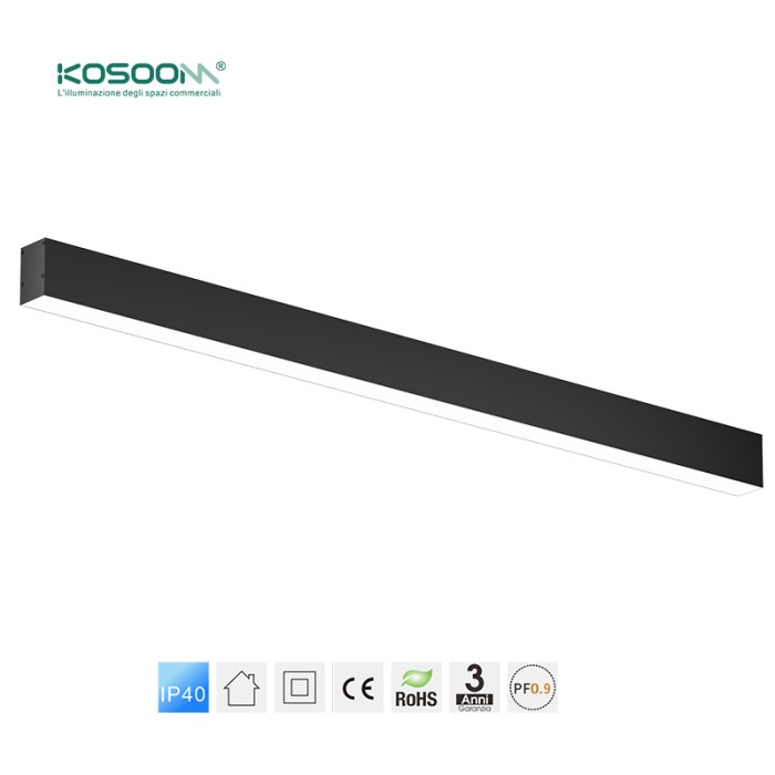 Lámpara Lineal Colgante LED Blanco 40W 3000K 4300LM Alta Calidad -KOSOOM-Lámparas de Techo