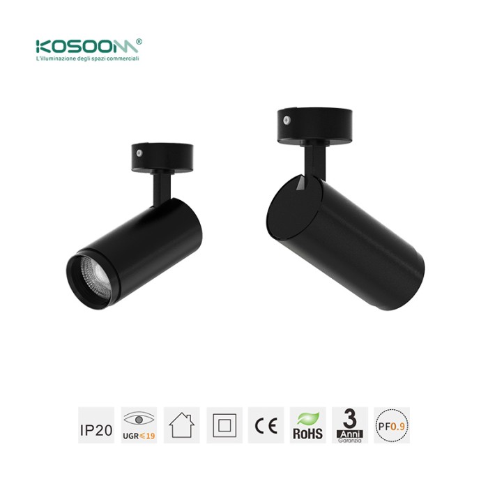 Eficiencia Energética Foco de Techo LED 8W 560LM LED Blanco Iluminación sobre Riel 3000K TRL008-T0801B- Kosoom-Focos de Carril