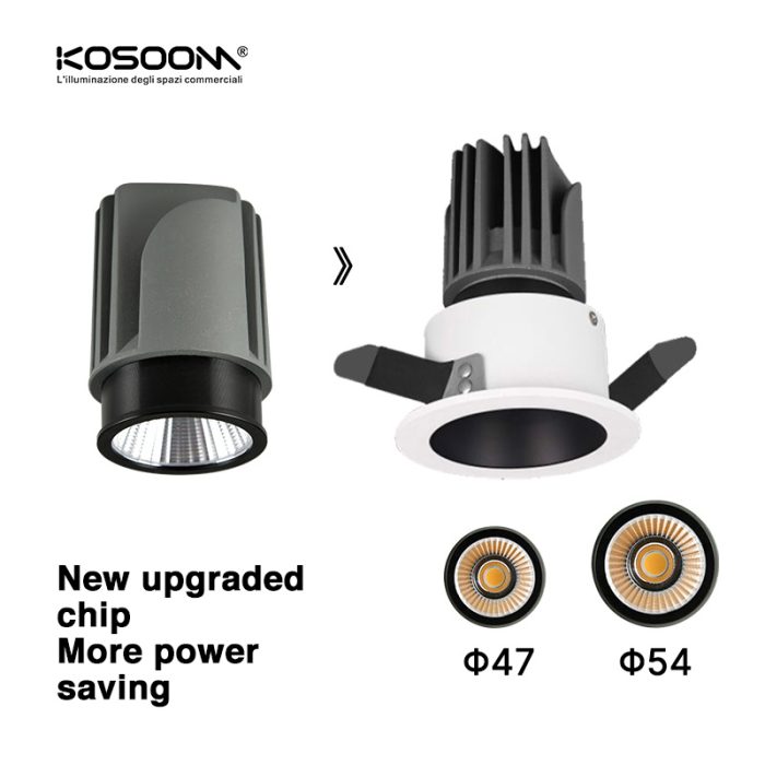 Lujoso Anillo Frontal Dorado para Foco - CSL005-A-CB0504 - Kosoom-Focos LED-Estándar Downlights