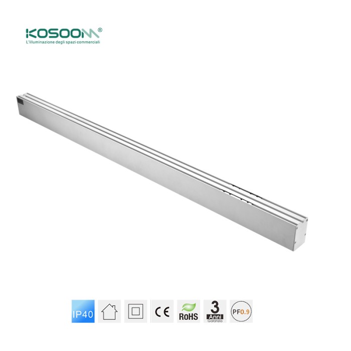 Lámpara Lineal Colgante LED Blanco 40W 3000K 4300LM Alta Calidad -KOSOOM-Lámparas de Techo