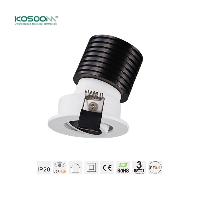 Foco LED Spotlight Empotrable 7W Blanco 570lm CSL002-A-C0202 Kosoom-Focos LED