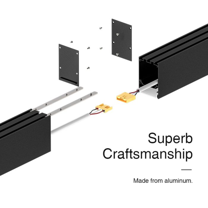 Lámpara Lineal Colgante LED Blanco 40W 3000K 4300LM Alta Calidad -KOSOOM-Lámpara Lineal LED--05