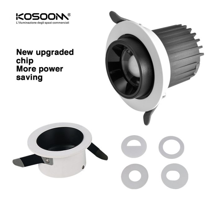 Lujoso Anillo Frontal Dorado para Foco - CSL005-A-CB0504 - Kosoom-Focos LED-Estándar Downlights