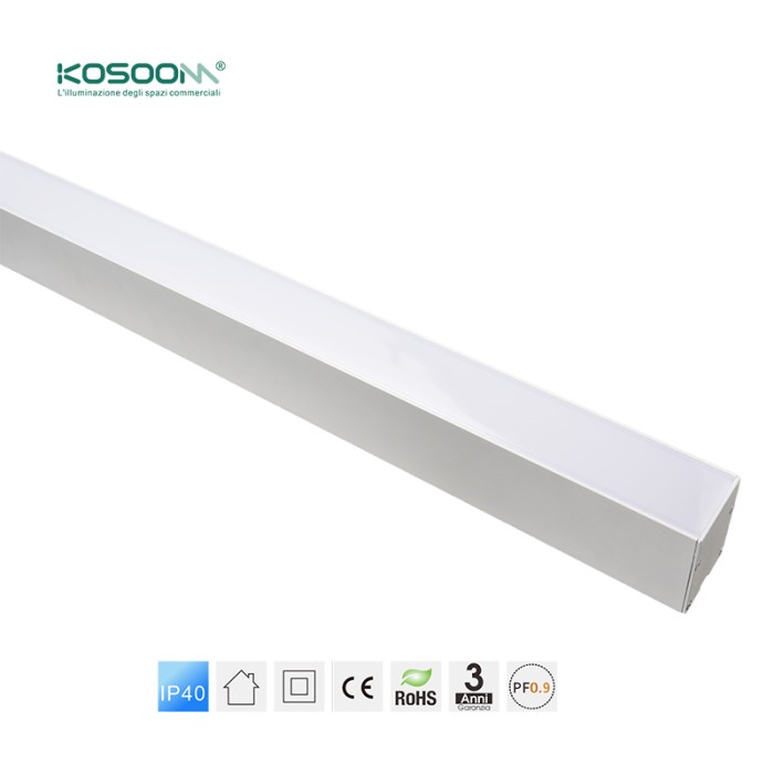 Lámpara Lineal Colgante LED Blanco 40W 3000K 4300LM Alta Calidad -KOSOOM-Lámpara Lineal LED