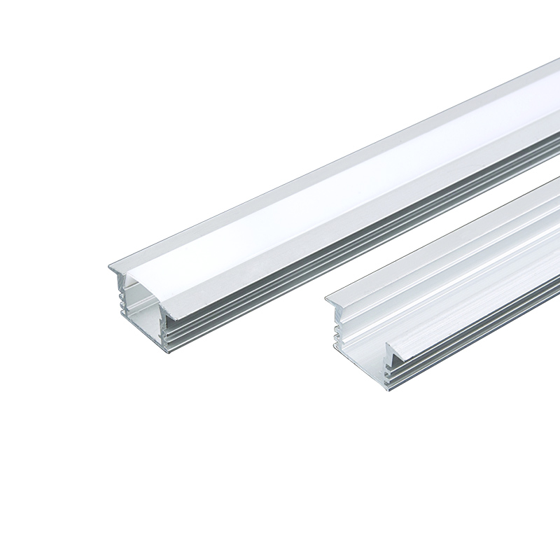 Perfil de Aluminio para Tiras LED Empotrable 2 Metros Amplias Dimensiones - SP08 STL003 Kosoom-Perfil