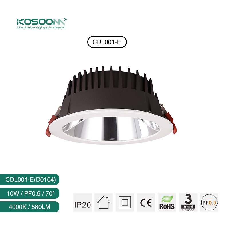 Foco LED Empotrable 10W Blanco 580LM CDL001-E-D0104 Kosoom-Focos LED