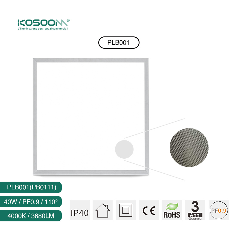Plafón LED Lámpara de Techo Panel Blanco 40W 4000K 3680LM PLB001-PB0111 KOSOOM-Lámparas de Techo