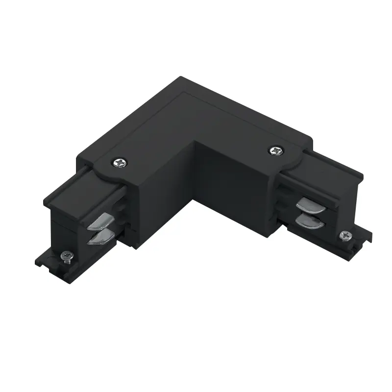 Conector en Forma de L Derecha Negro para Track Lighting Alimentación LED Foco de Carril TRA001-AL01DN Kosoom-Accesorios--AL01DN