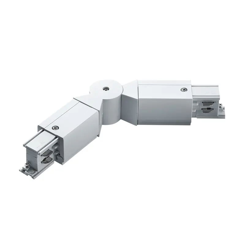 Conector Flexible para Foco de Carril de 4 Hilos Duro Blanco TRA001-AM01B Kosoom-Accesorios--AM01B