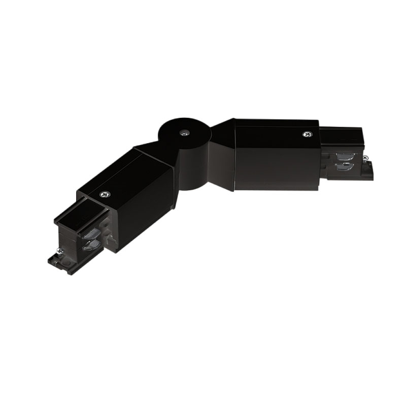 Conector Flexible para Foco de Carril de 4 Hilos Duro Negro TRA001-AM01N Kosoom-Accesorios