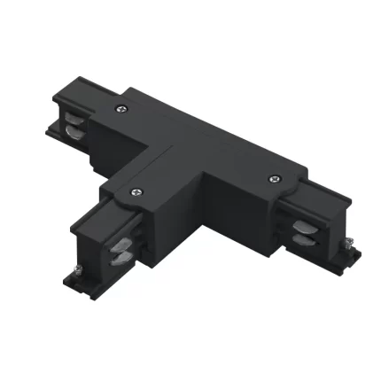 Conector en T para Alimentación de Carril Negro Empalmador de Tres Vías Cuadrado de Cuatro Hilos Izquierdo A TRA001-AT01SN Kosoom-Accesorios--AT01SN