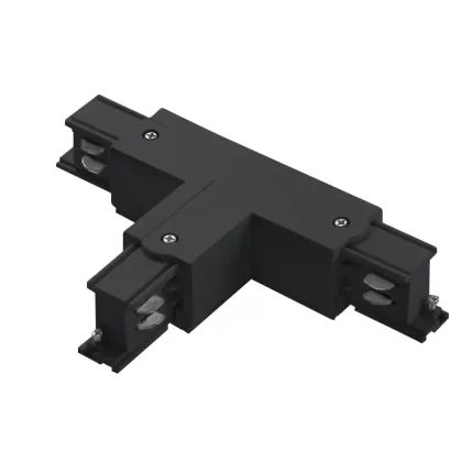 Negro Conector en T para Alimentación de Carril Empalmador de Tres Vías Cuadrado de Cuatro Hilos Derecha B 2 TRA001-AT02DN Kosoom-Accesorios--AT02DN