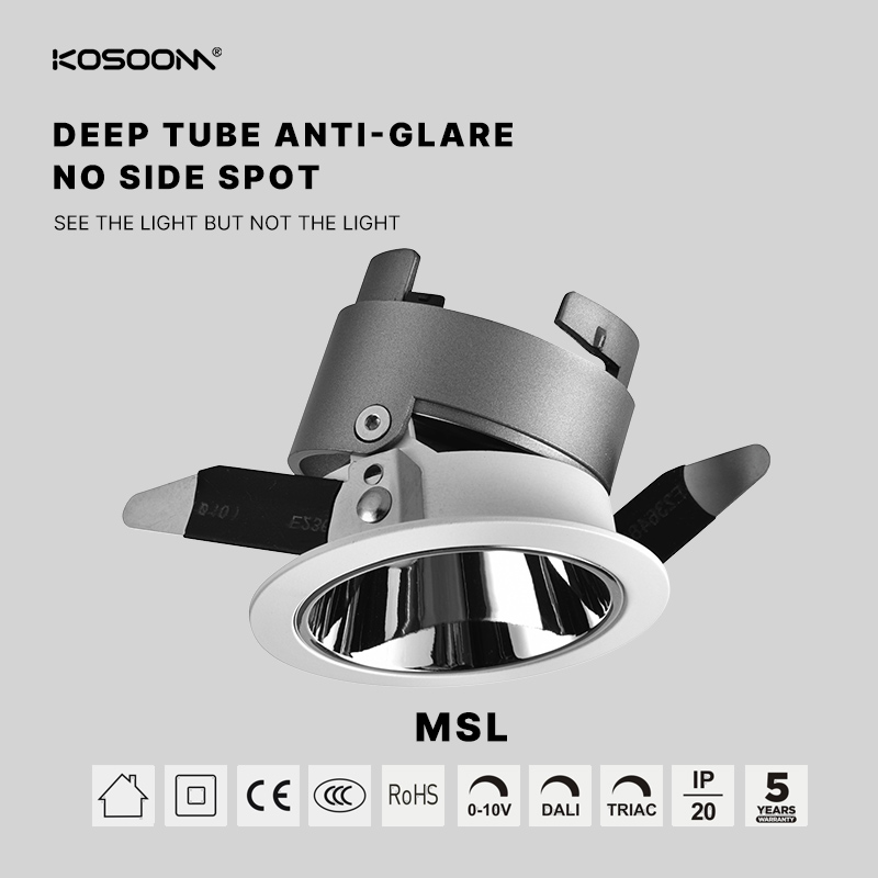 Downlight LED MSL-55A-N de bajo consumo Regulación personalizable Varios modelos disponibles-KOSOOM-Downlight LED