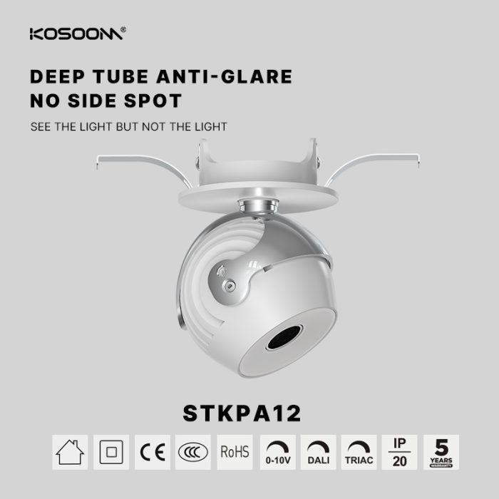 Directo de fábrica personalizado 12W de alta eficiencia Foco LED Downlight900LM Ángulo de haz 120 ° STKRD12-Kosoom-Focos LED