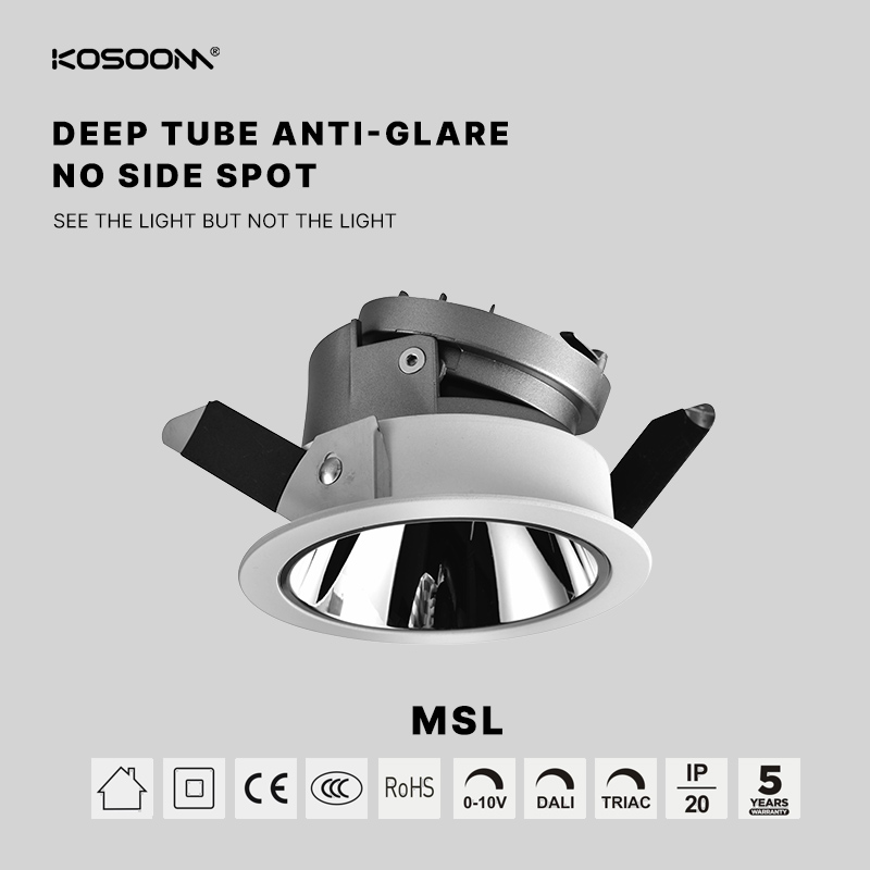 Downlight LED MSL-75A-N de bajo consumo Regulación personalizable Varios modelos disponibles-KOSOOM-Downlight LED