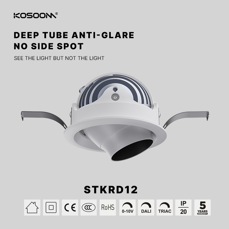 Directo de fábrica personalizado 12W de alta eficiencia Foco LED Downlight900LM Ángulo de haz 120 ° STKRD12-Kosoom-Downlight LED