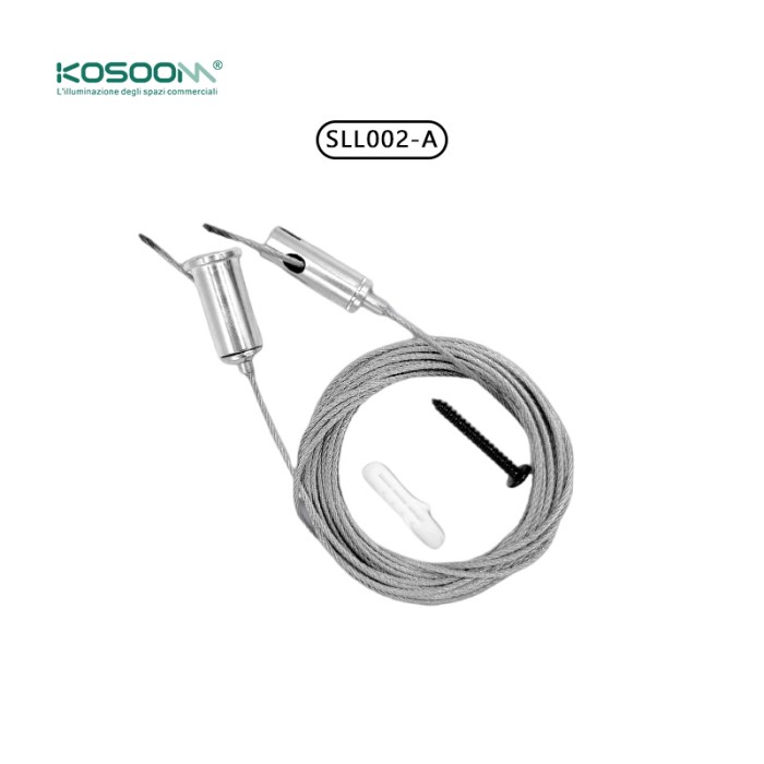 Cable de Suspensión de 5 Metros LA1301 para Instalación de Lámpara Lineal LED Colgante SLL002-A -Kosoom-Lámparas de Techo