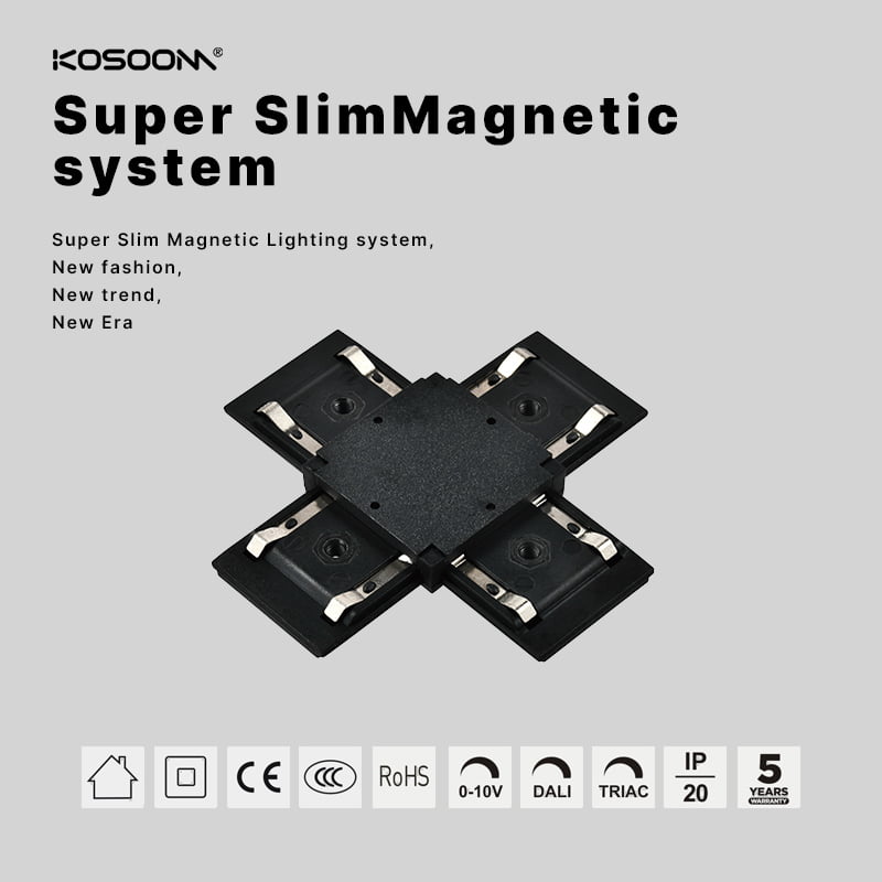 SMR-XC-B(W) Conector en forma de X del fabricante para riel de ferrocarril 68.5*68.5*4mm SSM rail+ Accesorios KOSOOM-Accesorios