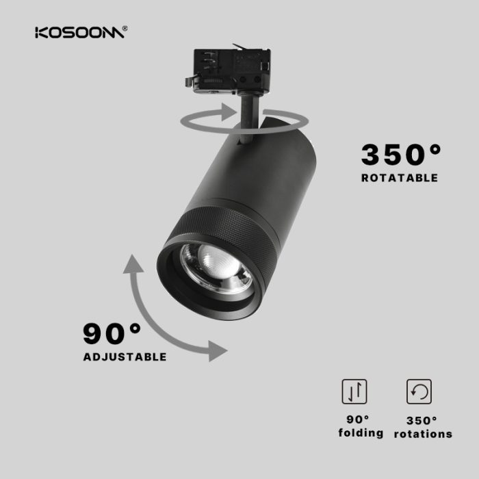 Focos de Carril LED Superbrillante de 24W con Lentes, 1800-2200Lúmenes - TLD07224 Kosoom-Focos de Carril-Productos Personalizados