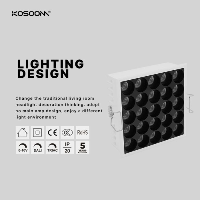 5W/350LM SMXT04 Downlight LED Comercial Personalizable Iluminación Interior SMX -Kosoom