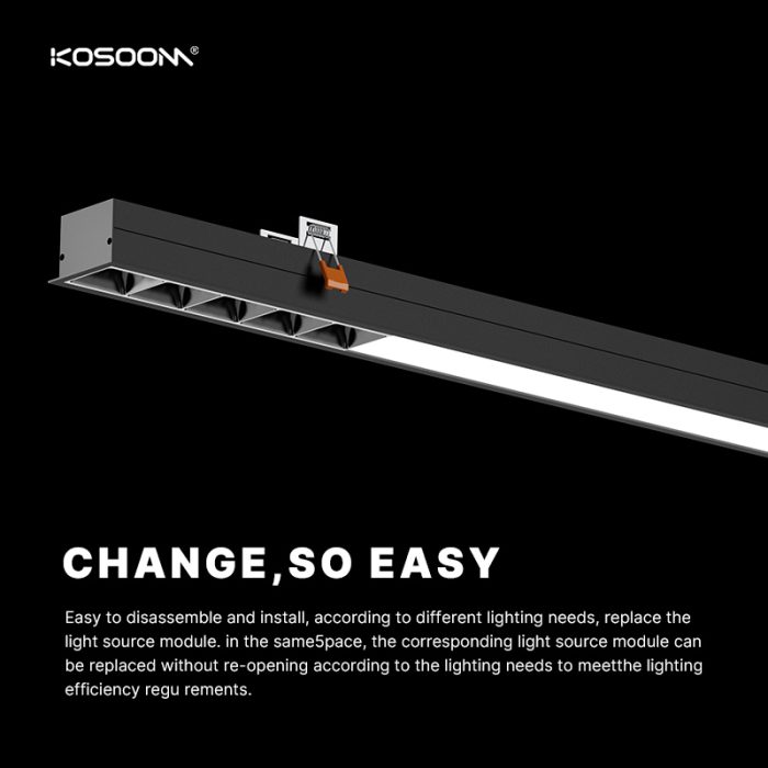 Luces lineales personalizables directamente de fábrica SL925G1 Ángulo de haz ajustable 15°/30°/45° 50W 5000LM -Kosoom