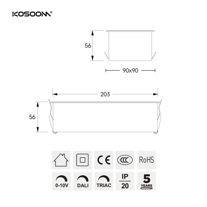 40W/3500LM SMJM10 Downlights LED Comerciales Personalizables SMJ -Kosoom