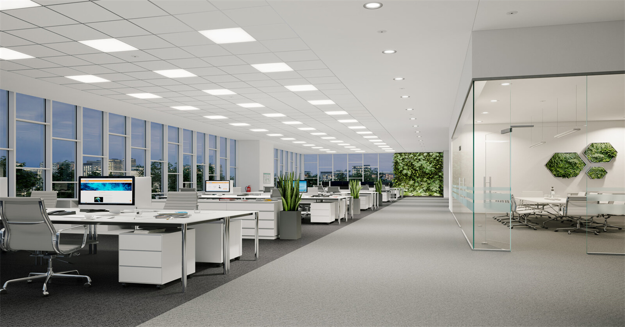 panel LED para oficina