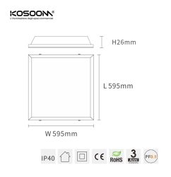 Directamente de Fábrica LED Panel Lámpara 25W 6000K 3575LM -KOSOOM-Panel LED